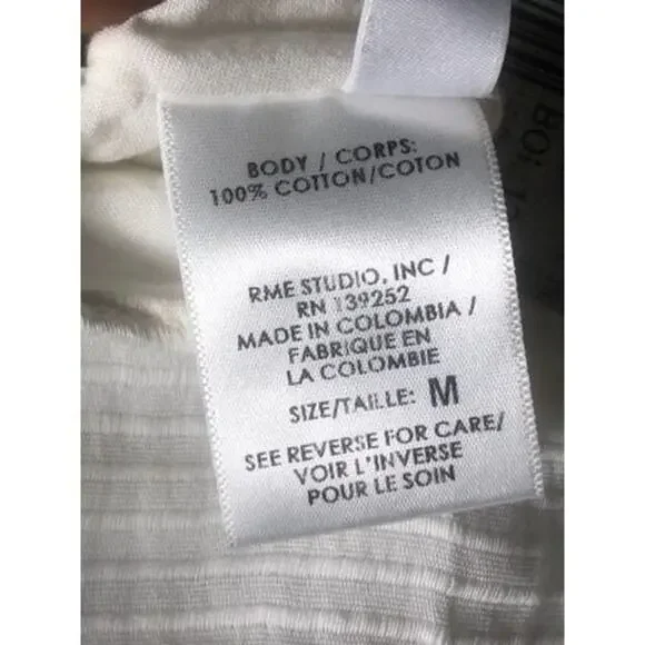 159. Peixoto Boho Sofi Dress Coconut Stripe Cutout Mini Dress SZ M White Lace - Picture 10 of 10